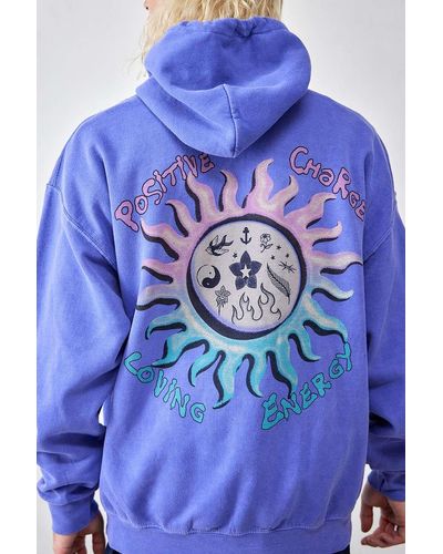 Urban Outfitters Uo - hoodie "loving energy" in - Blau