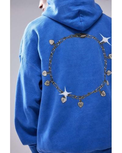 Urban Outfitters Uo Blue Shine On Jewellery Hoodie