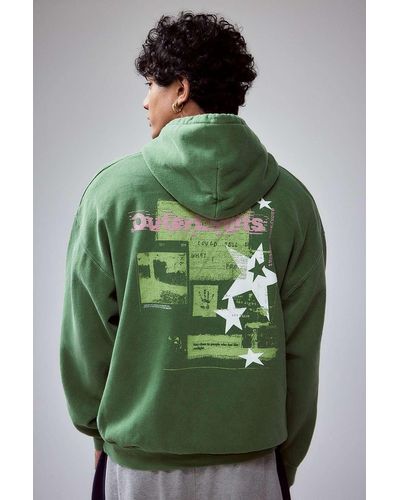 Urban Outfitters Uo Green Outer Limits Hoodie