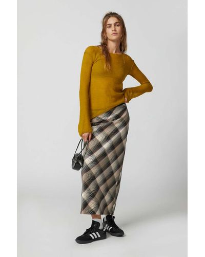 Urban Outfitters Uo Janelle Midi Skirt - Multicolor
