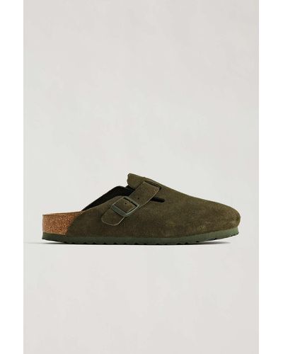 Birkenstock Boston Suede Clog In Blue,at Urban Outfitters for Men | Lyst