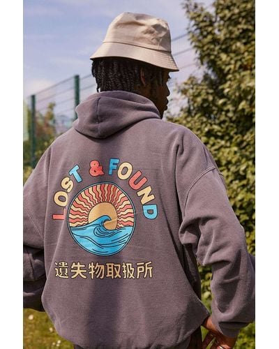 Urban Outfitters Uo Brown Lost & Found Hoodie
