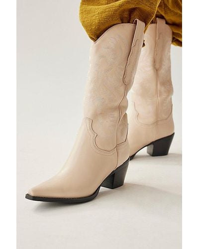 Jeffrey Campbell Dagget Cowboy Boot - Natural