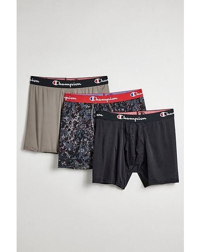 Champion Lightweight Stretch Mesh Boxer Brief 3-Pack - Multicolor