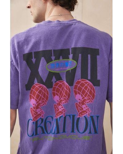 Urban Outfitters Uo Xxvii Creation T-shirt - Purple
