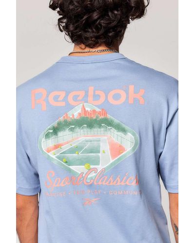 Reebok Blue Vintage Court T-shirt