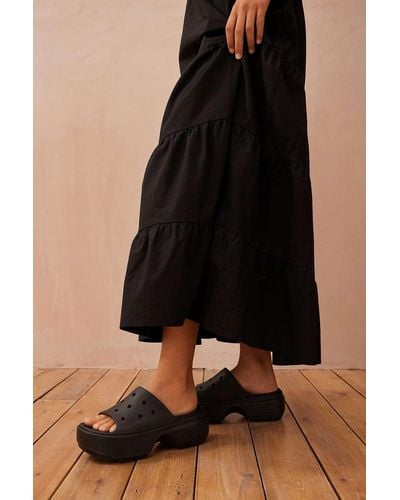 Crocs™ Stomp Black Sliders