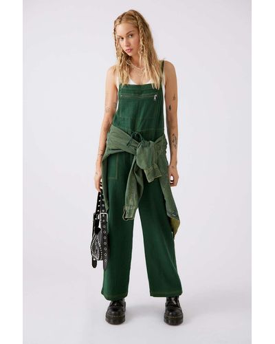 Urban Outfitters Uo Tina Textured Jumpsuit - Green