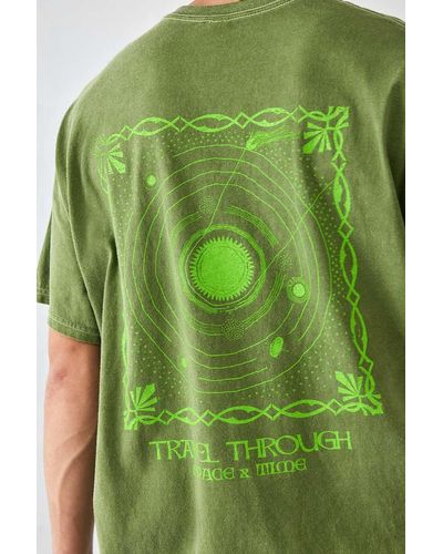 Urban Outfitters Uo - t-shirt "travel through" in - Grün