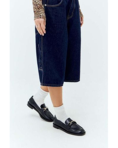 Charles & Keith Black Loafers - Blue