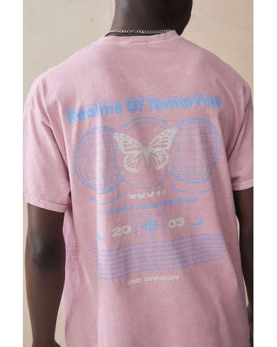 Urban Outfitters Uo Pink Realms Of Tomorrow T-shirt