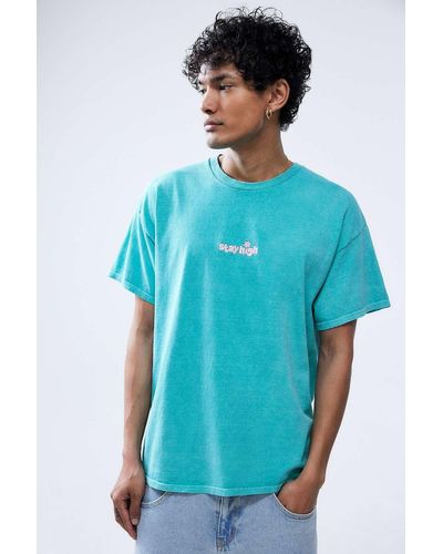 Urban Outfitters Uo Stay High Embroidered T-shirt - Blue