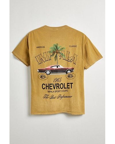 Urban Outfitters Chevy Impala 1965 Tee - Yellow