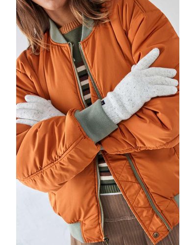 Urban Outfitters Uo Super-soft Gloves - Orange