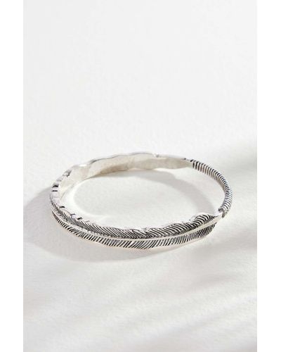 Silence + Noise Silence + Noise Feather Arm Bangle At Urban Outfitters - White