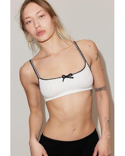 Out From Under Isabella Pointelle Bralette - Natural