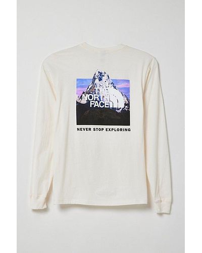 The North Face Vivid Mountain Cool Long Sleeve Tee - White