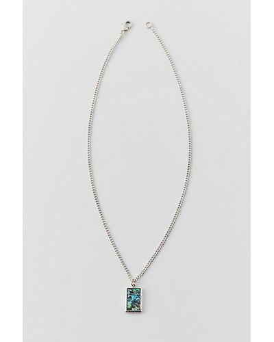 Urban Outfitters Abelone Pendant Necklace - White