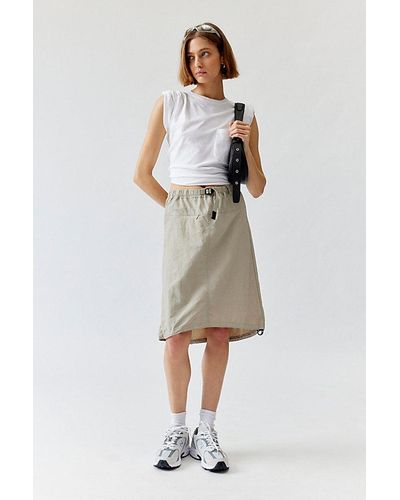 Gramicci Nylon Packable Midi Skirt - Natural