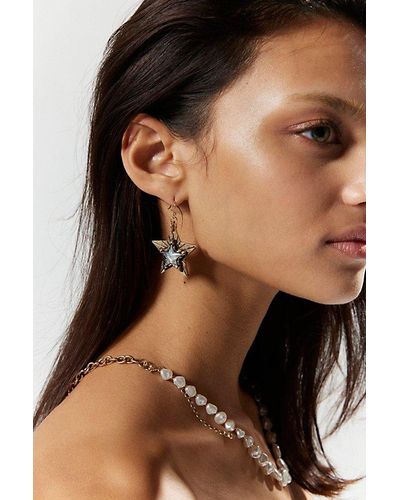 Urban Outfitters Seeing Stars Drop Earring - Black