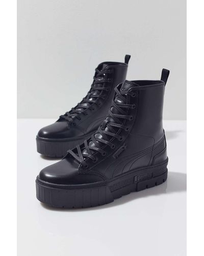 PUMA X Dua Lipa Mayze High Top Sneaker - Black