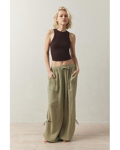 Out From Under Mila Gauze Jogger Pant - Natural
