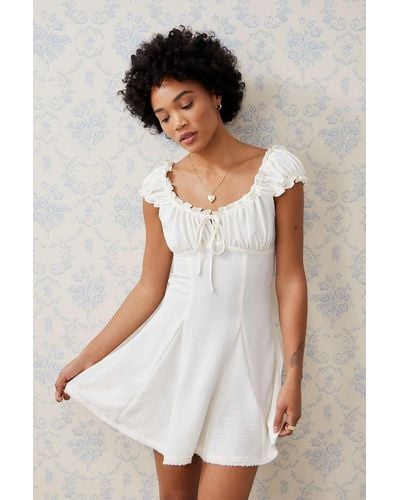 Urban Outfitters Uo Blair Mini Dress - White