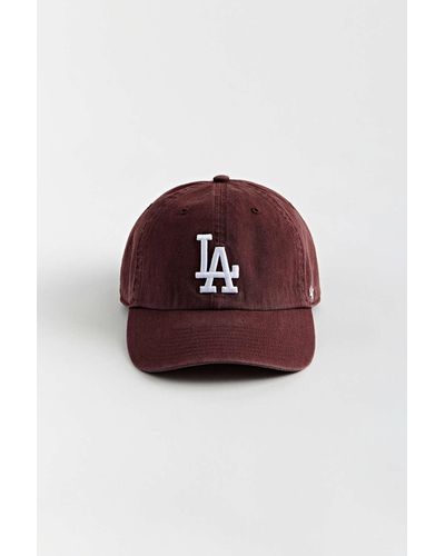 '47 Los Angeles Dodgers Baseball Hat - Red