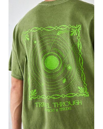 Urban Outfitters Uo Travel Through T-Shirt Top - Green