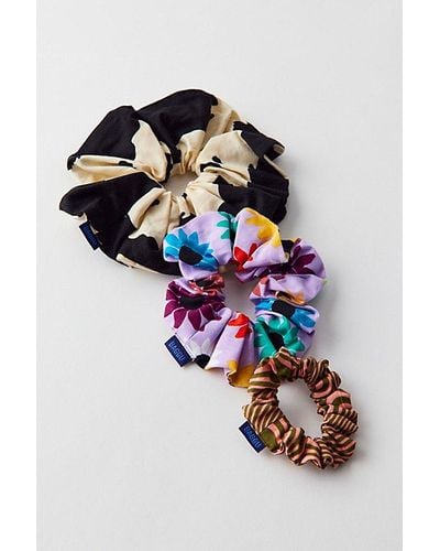 BAGGU Deadstock Flower Scrunchie Set - Multicolour