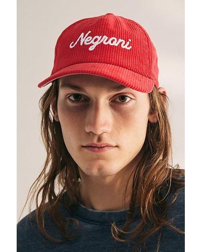 American Needle Negroni Balsam Wide Wale Cord Hat - Red