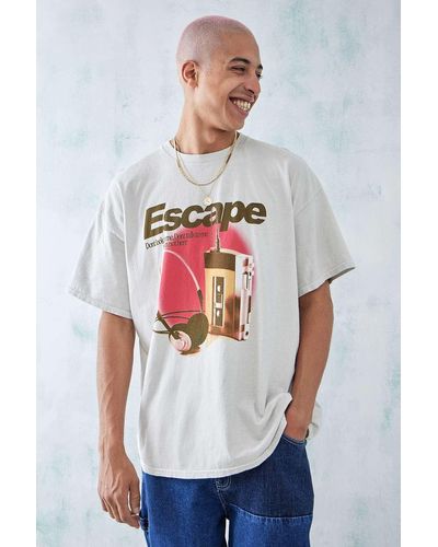 Urban Outfitters Uo Ecru Escape T-shirt - White