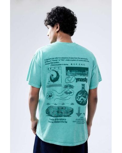 Urban Outfitters Uo Turquoise Dynasty T-shirt - Green