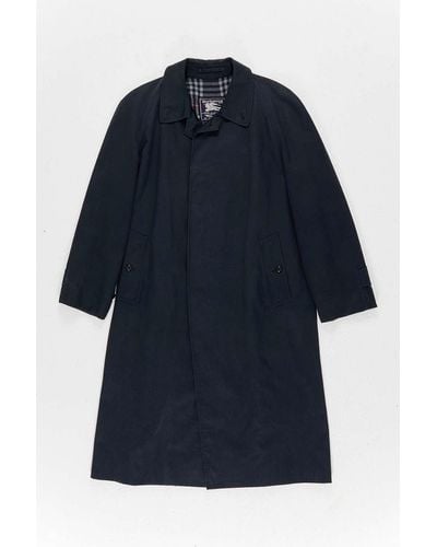 Urban Renewal One-of-a-kind Navy Burberry Trench Coat Jacket - Blue