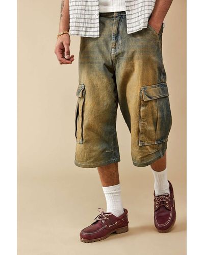 BDG Ecru Ripstop Cargo Shorts