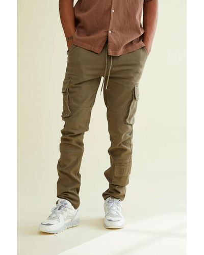 Standard Cloth Utility Skinny Cotton Cargo Pant - Natural