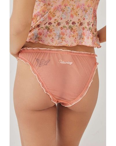Out From Under Mesh Weekend Knickers - Multicolour