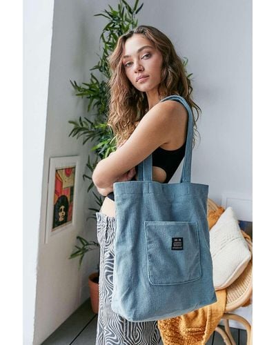 Urban Outfitters Uo Corduroy Pocket Tote Bag - Blue