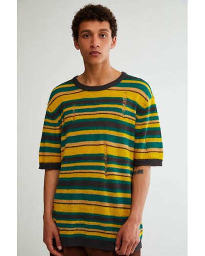 Urban Outfitters Uo Domino Sweater Tee - Yellow