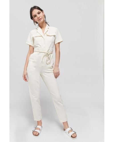BDG Lizzy Coverall Jumpsuit - White