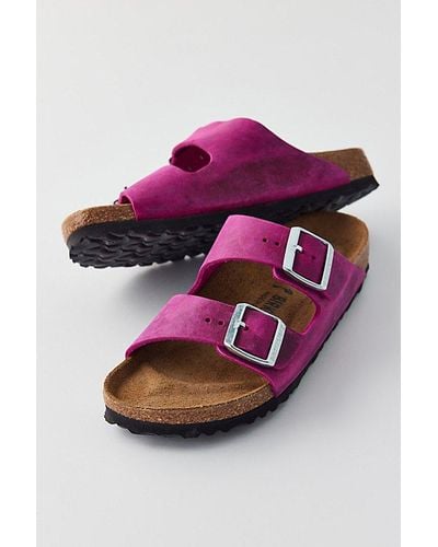 Birkenstock Arizona Oiled Leather Sandal - Pink
