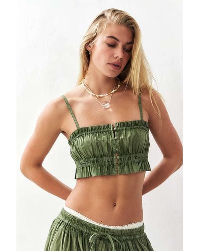 Out From Under Jasmine Cami Xs At Urban Outfitters - Green