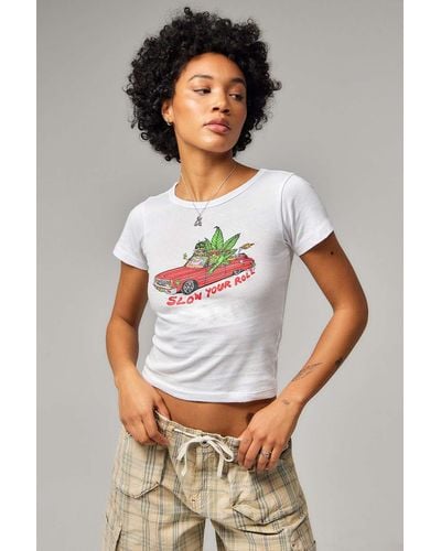 Urban Outfitters Uo Slow Your Roll Baby T-shirt - Grey