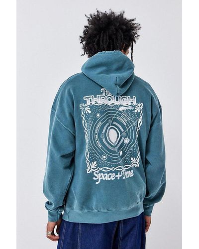 Urban Outfitters Uo Travel Through Space Hoodie - Blue