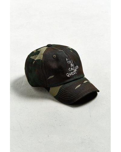 Urban Outfitters A Tribe Called Quest Thank You Camo Dad Hat - Green