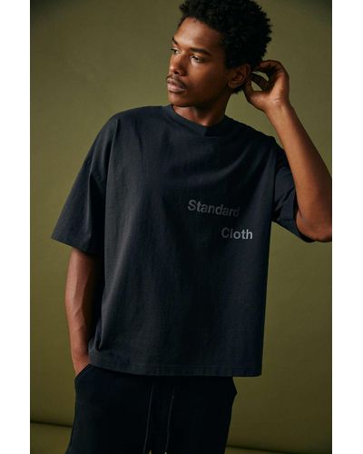 Standard Cloth Football Jersey Tee In Black At Urban Outfitters