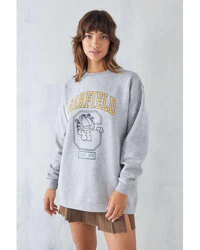 Daisy Street Sweatshirt "garfield" in asch - Grau