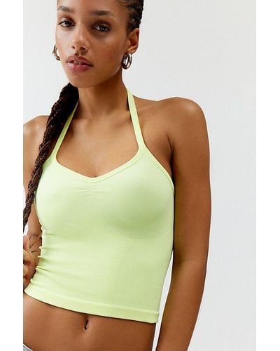 Out From Under Clara Seamless Contour Halter Top - Green