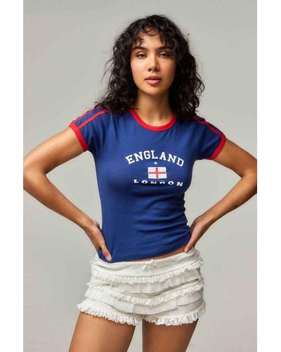 Urban Outfitters Uo England Football Baby T-shirt - Blue
