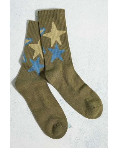 Urban Outfitters Uo Star Socks - Green